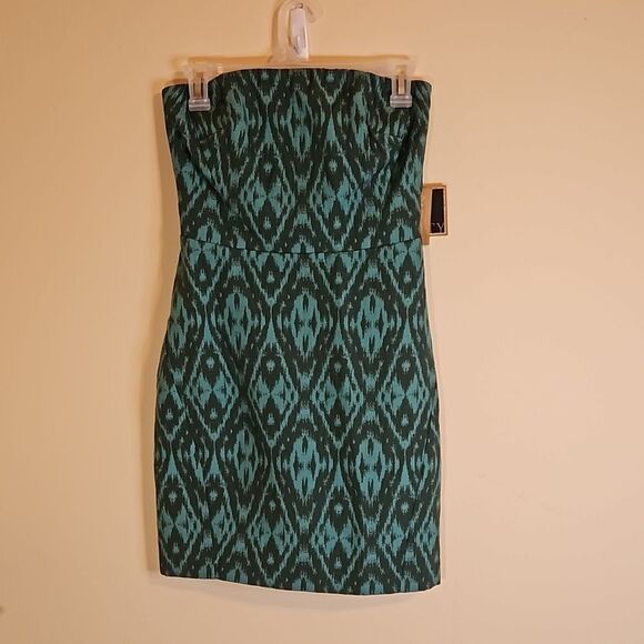 NWT Rachel Rachel Roy Vintage Teal Strapless dress size 4 - Picture 1 of 11